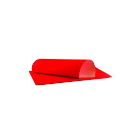 CARTULINA FLOURESCENTE IMPERIAL 47.5X66CMS ROJO