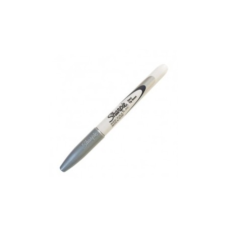 MARCADOR PERMANENTE SHARPE FINO METALICO PLATA