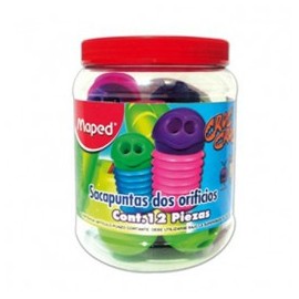 SACAPUNTAS MAPED CROC CROC 2 ORIFIOS GUSANO