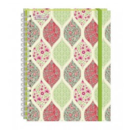 LIBRETA A6 PLUS FLORAL 100H RAYA PRINTAFORM