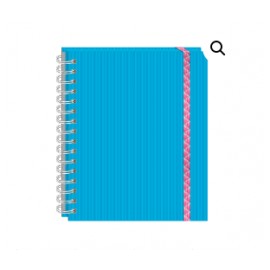 CUADERNO FRANCES ESPIRAL DOBLE 100H C7MM ARCOIRIS PRINTAFORM