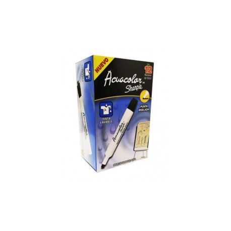 MARCADOR ACUACOLOR NEGRO SHARPIE