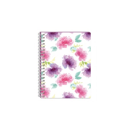 CUADERNO PROFESIONAL ESPIRAL DOBLE 100H RAYA FLORAL PRINTAFORM